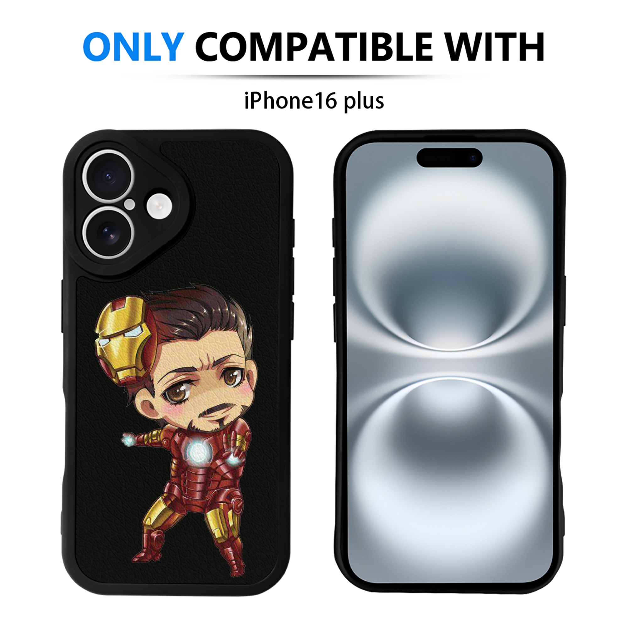 （画像用） アベンジャーズ The Avengers 【iPhone 16シリーズ対応】シリコンスマホケース（レザー調） 材質：シリコン